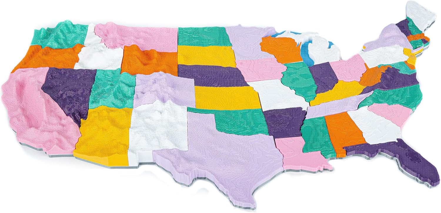 3D United States Magnetic Puzzle