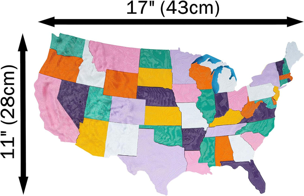 3D United States Magnetic Puzzle